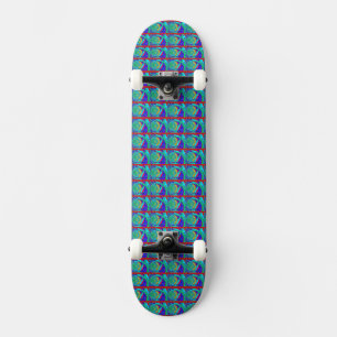 Create Your Own Brazilian shades of colorful blue Skateboard