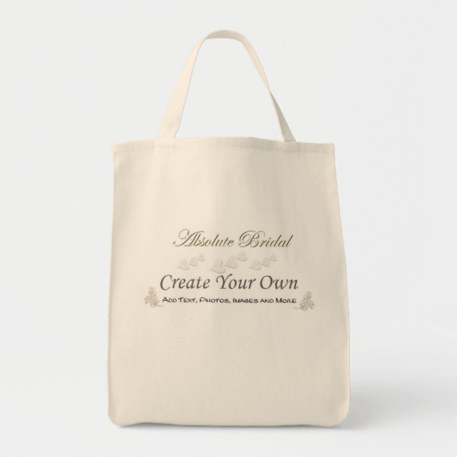 Create Your Own Bridal Tote Bag (Front)