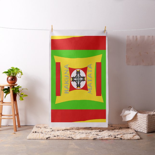 Create Your Own Bright Hakuna Matata Colours Fabric (In Situ)