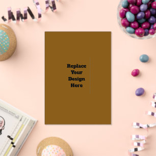 Create Your Own Brown Acrylic Invitations