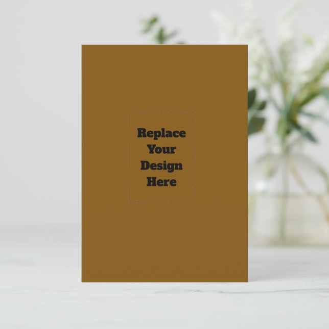 Create Your Own Brown Advice Card (Standing Front)