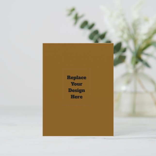 Create Your Own Brown Advice Card (Standing Front)