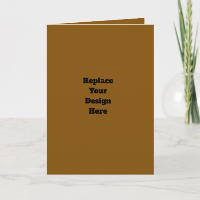 Create Your Own Brown Announcement (Front)
