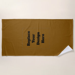 Create Your Own Brown Beach Towel