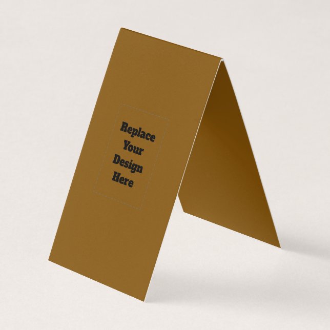 Create Your Own Brown Business Card (Front)