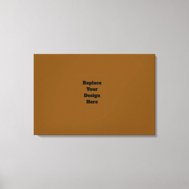 Create Your Own Brown Canvas Print (Front)