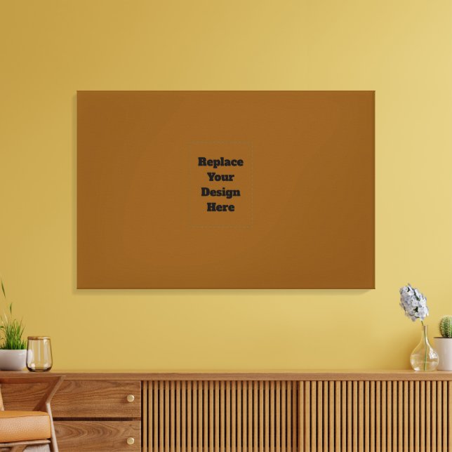 Create Your Own Brown Canvas Print (Insitu(LivingRoom))