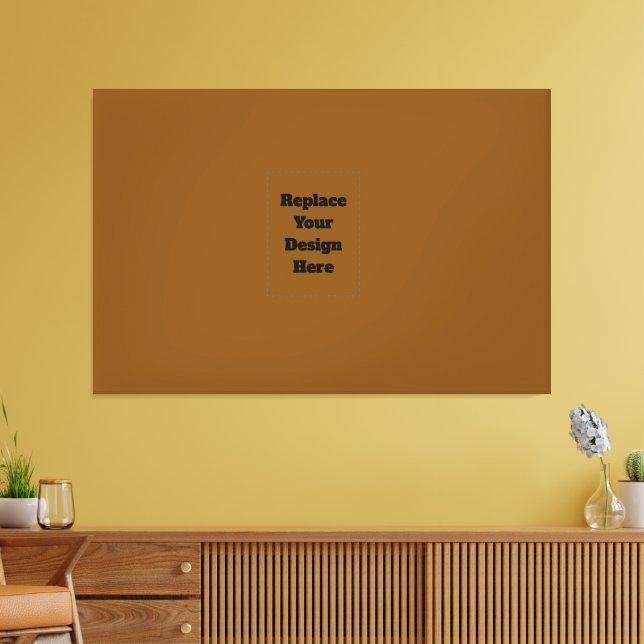 Create Your Own Brown Canvas Print (Insitu(LivingRoom))
