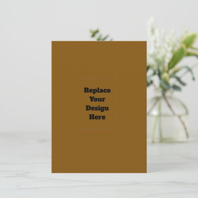 Create Your Own Brown Card (Standing Front)