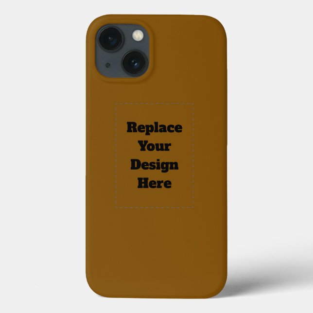 Create Your Own Brown Case-Mate iPhone Case (Back)