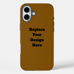 Create Your Own Brown iPhone 16 Plus Case