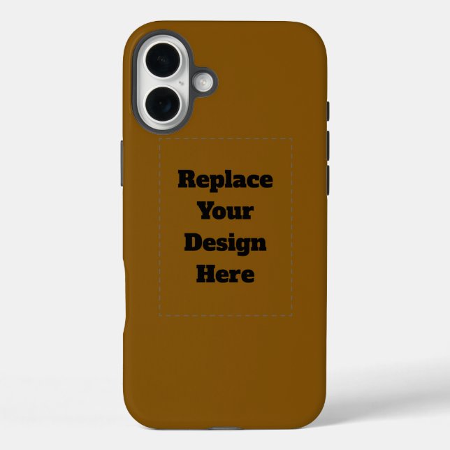 Create Your Own Brown Case-Mate iPhone Case (Back)