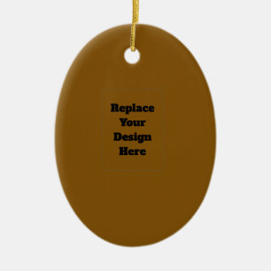 Create Your Own Brown Ceramic Tree Decoration
