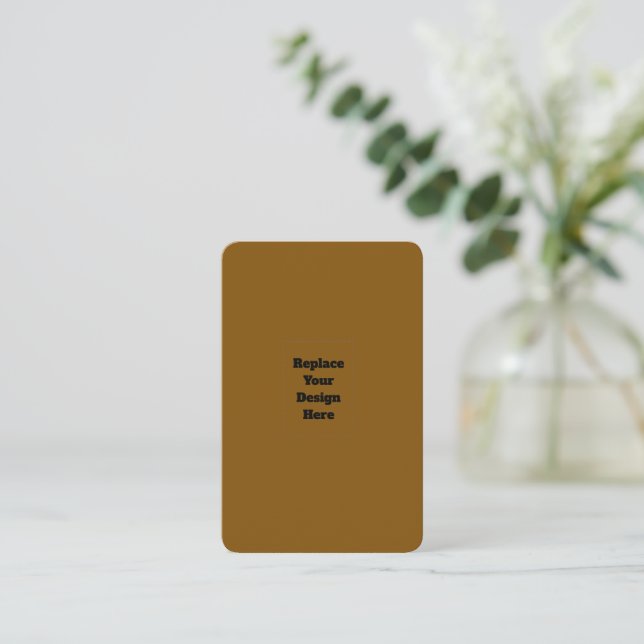 Create Your Own Brown Discount Card (Standing Front)