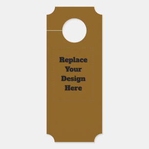 Create Your Own Brown Door Hanger