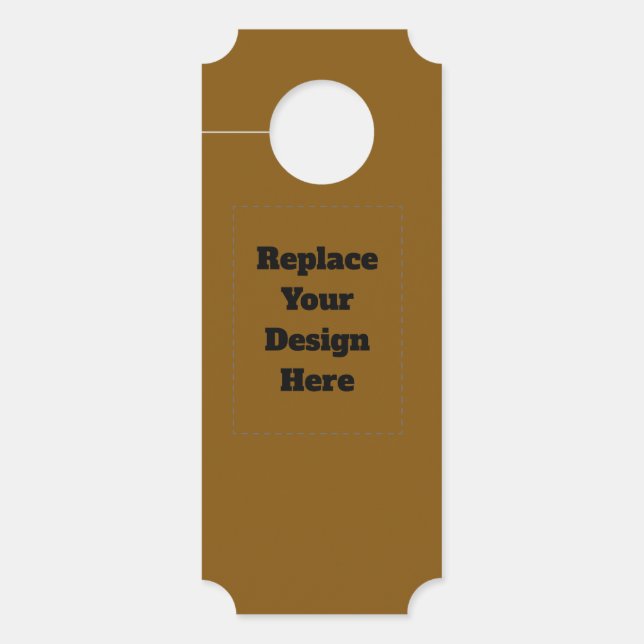 Create Your Own Brown Door Hanger (Front)