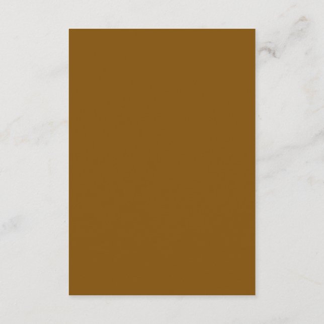 Create Your Own Brown Enclosure Card (Back)