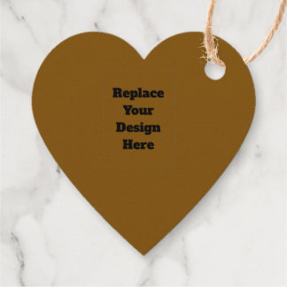 Create Your Own Brown Favour Tags