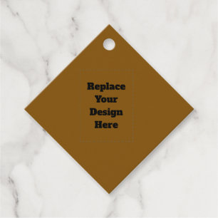Create Your Own Brown Favour Tags