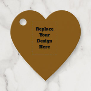 Create Your Own Brown Favour Tags