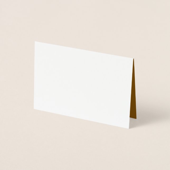 Create Your Own Brown Foil Card (Front)