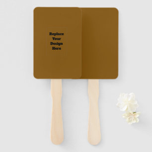 Create Your Own Brown Hand Fan