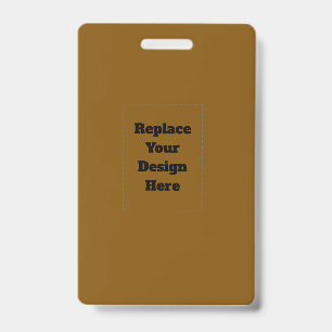 Create Your Own Brown ID Badge