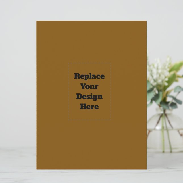 Create Your Own Brown Menu (Standing Front)