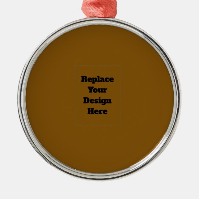 Create Your Own Brown Metal Tree Decoration (Front)