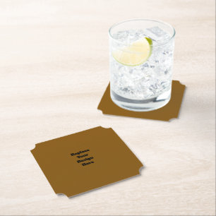 Create Your Own Brown Paper Coaster