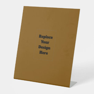Create Your Own Brown Pedestal Sign