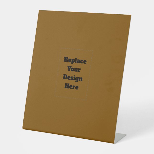 Create Your Own Brown Pedestal Sign (Front)