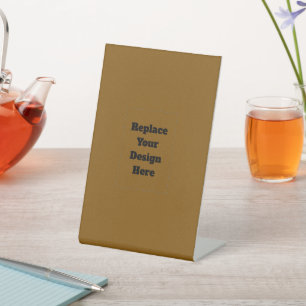 Create Your Own Brown Pedestal Sign