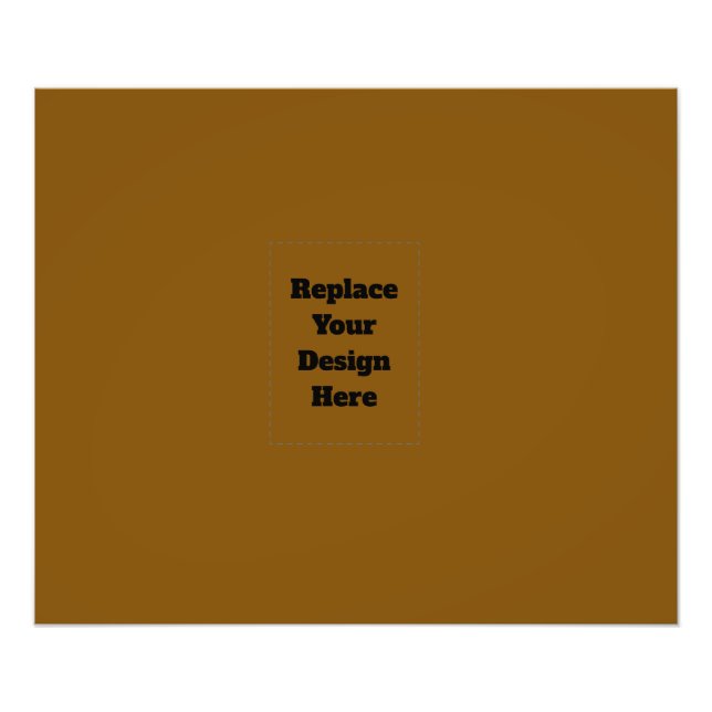 Create Your Own Brown Photo Print (Front)