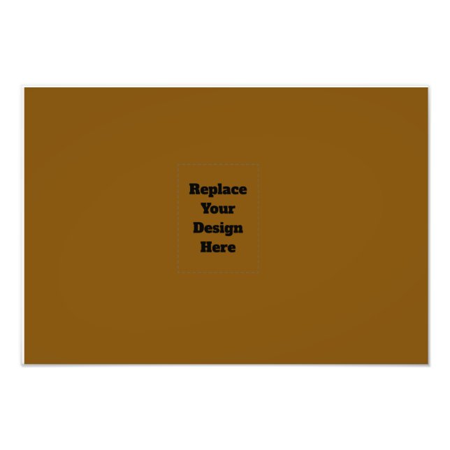 Create Your Own Brown Photo Print (Front)