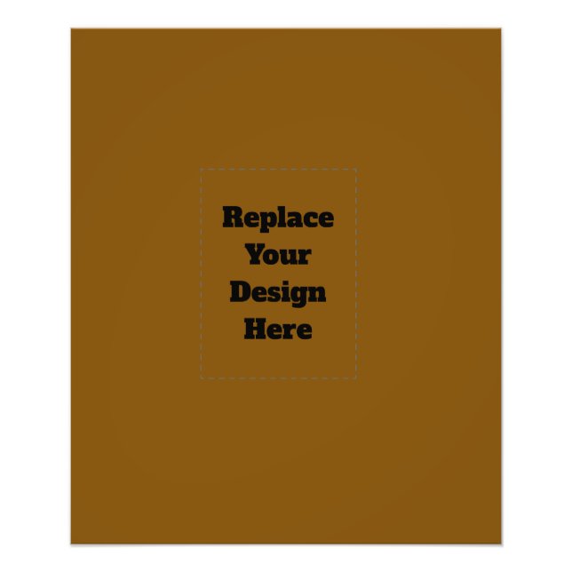 Create Your Own Brown Photo Print (Front)