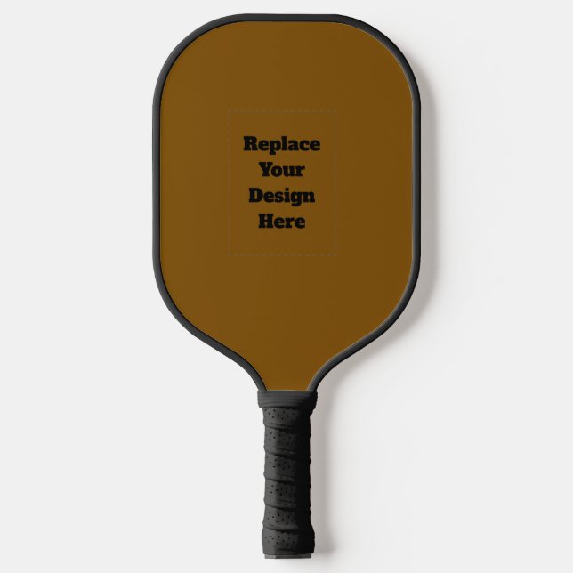 Create Your Own Brown Pickleball Paddle (Front)