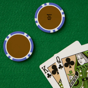 Create Your Own Brown Poker Chips