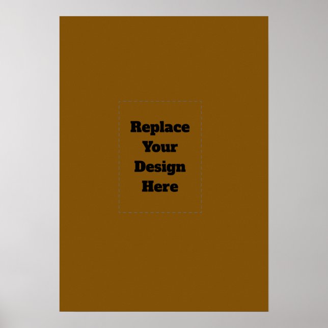 Create Your Own Brown Poster (Front)