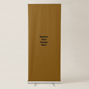Create Your Own Brown Retractable Banner