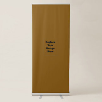 Create Your Own Brown Retractable Banner