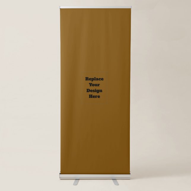 Create Your Own Brown Retractable Banner (Front)