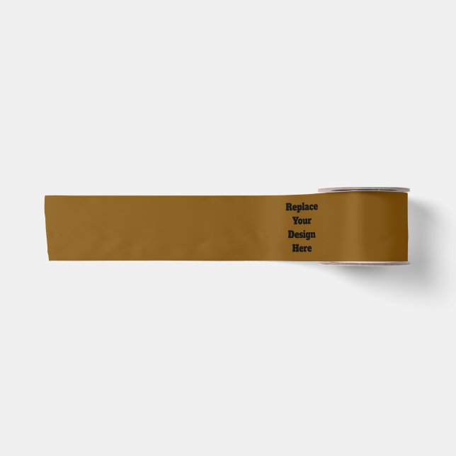 Create Your Own Brown Satin Ribbon (Front)