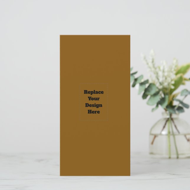 Create Your Own Brown Save The Date (Standing Front)