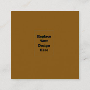 Create Your Own Brown Square Business Card