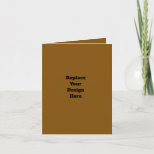 Create Your Own Brown Thank You Card