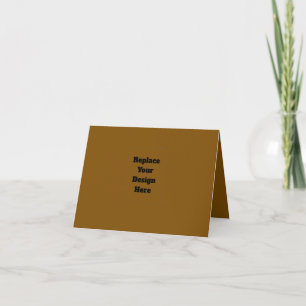 Create Your Own Brown Thank You Card
