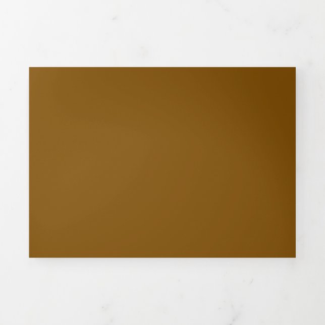 Create Your Own Brown Tri-Fold Announcement (Cover)