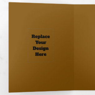 Create Your Own Brown Tri-Fold Invitation