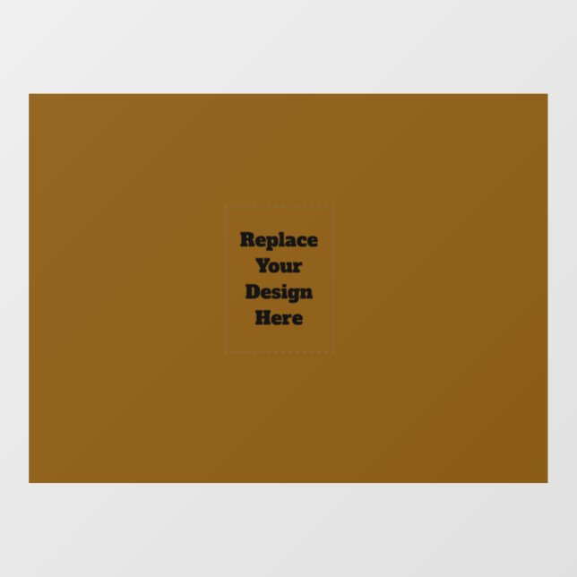 Create Your Own Brown Window Cling (Sheet)